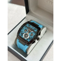 Ferro Turkuaz Silikon Kordon Erkek Kol Saati FM11527DWT-ZA15 Fonksiyonları Aktif 3ATM Su Geçirmez