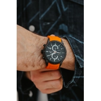 Ferro Turunucu Silikon Kordon Erkek Kol Saati FM31363D-ZL Tüm Fonksiyonlar Aktif 3 ATM Su Geçirmez