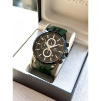 Ferro Yeşil Silikon Kordon Erkek Kol Saati FM31380D-ZF2 Tüm Fonksiyonlar Aktif 3 ATM Su Geçirmez