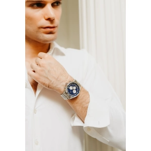 Ferro Gümüş Çelik Kordon Erkek Kol Saati FM11507A-A3 Fonksiyonları Aktif 3ATM Su Geçirmez