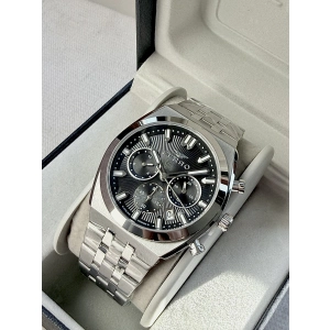 Ferro Gümüş Çelik Kordon Erkek Kol Saati FM43022A-A2 Tüm Fonksiyonlar Aktif 3ATM Su Geçirmez