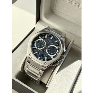 Ferro Gümüş Çelik Kordon Erkek Kol Saati FM43023AWT-A3 Tüm Fonksiyonlar Aktif 3ATM Su Geçirmez