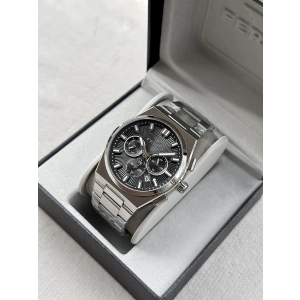 Ferro Gümüş Çelik Kordon Erkek Kol Saati FM43027A-A2 Tüm Fonksiyonlar Aktif 3ATM Su Geçirmez