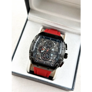 Ferro Kırmızı Silikon Kordon Erkek Kol Saati FM11351D-ZK Fonksiyonları Aktif 3ATM Su Geçirmez