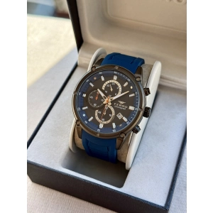 Ferro Lacivert Silikon Kordon Erkek Kol Saati FM31363D-ZD4 Tüm Fonksiyonlar Aktif 3 ATM Su Geçirmez