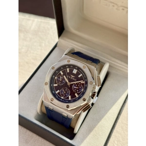 Ferro Lacivert Silikon Kordon Erkek Kol Saati FM43001D-L Tüm Fonksiyonlar Aktif 3 ATM Su Geçirmez