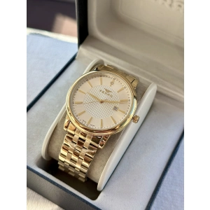 Ferro Sarı Çelik Kordon Erkek Kol Saati F11479AWT-B 3 ATM Su Geçirmez 2 Yıl Garantili Hediye Paketli