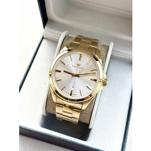 Ferro Sarı Çelik Kordon Erkek Kol Saati F11551AWT-B 3 ATM Su Geçirmez 2 Yıl Garantili Hediye Paketli