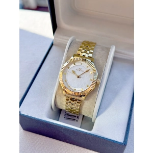 Ferro Sarı Çelik Kordon Kadın kol Saati FL21632AWT-B 3ATM Su Geçirmez 2 Yıl Garantili HediyePaket