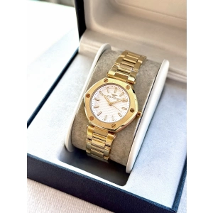 Ferro Sarı Çelik Kordon Kadın Kol Saati FL43006A-B 3ATM Su Geçirmez 2 Yıl Garantili HediyePaketli