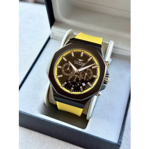Ferro Yellow Silicone Band Mens Wristwatch FM31348D-ZN