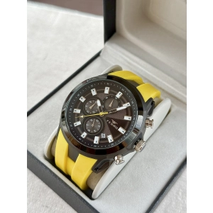 Ferro Sarı Silikon Kordon Erkek Kol Saati FM31402D-ZN4 Tüm Fonksiyonlar Aktif 3 ATM Su Geçirmez