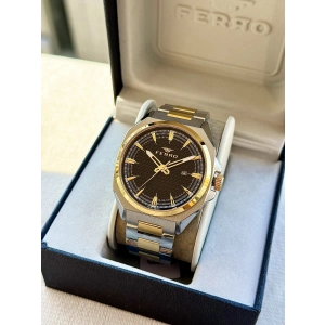 Ferro Sarı ve Gümüş Çelik Kordon Erkek Kol Saati FM43025A-D2 Tüm Fonksiyonlar Aktif 3ATM Su Geçirmez