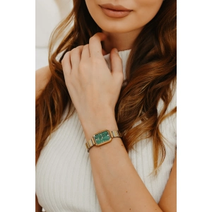 Ferro Sarı ve Gümüş Çelik Kordon Kadın Kol Saati FL21607AWT-D6 3ATM Su Geçirmez 2 Yıl Garantili