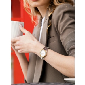 Ferro Sarı ve Gümüş Çelik Kordon Kadın Kol Saati FL43007A-D 3ATM Su Geçirmez 2 Yıl Garantili