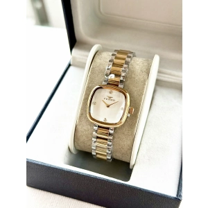 Ferro Sarı ve Gümüş Çelik Kordon Kadın Kol Saati FL43028A-D 3ATM Su Geçirmez 2 Yıl Garantili