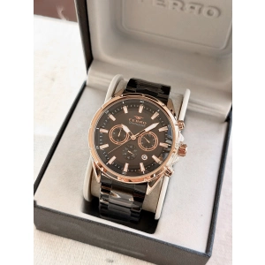Ferro Black Steel Strap Mens Wristwatch FM31291A-R