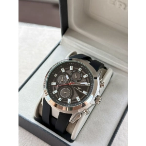 Ferro Siyah Silikon Kordon Erkek Kol Saati FM31402D-J4 Tüm Fonksiyonlar Aktif 3 ATM Su Geçirmez