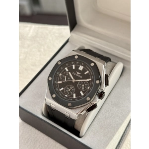 Ferro Siyah Silikon Kordon Erkek Kol Saati FM43001D-J Tüm Fonksiyonlar Aktif 3 ATM Su Geçirmez