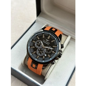 Ferro Turuncu Silikon Kordon Erkek Kol Saati FM11379DWT-ZL Fonksiyonları Aktif 3ATM Su Geçirmez