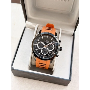 Ferro Orange Silicone Band Mens Wristwatch FM31360D-ZL