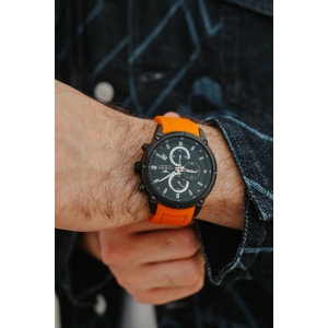 Ferro Turunucu Silikon Kordon Erkek Kol Saati FM31363D-ZL Tüm Fonksiyonlar Aktif 3 ATM Su Geçirmez