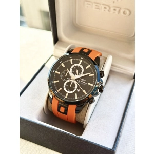 Ferro Turunucu Silikon Kordon Erkek Kol Saati FM31380D-ZL Tüm Fonksiyonlar Aktif 3 ATM Su Geçirmez