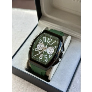 Ferro Yeşil Silikon Kordon Erkek Kol Saati FM11444D-ZQ Fonksiyonları Aktif 3ATM Su Geçirmez