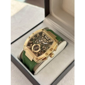 Ferro Yeşil Silikon Kordon Erkek Kol Saati FM11527DWT-ZR6 Fonksiyonları Aktif 3ATM Su Geçirmez