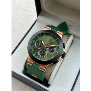 Ferro Yeşil Silikon Kordon Erkek Kol Saati FM11539DWT-ZQ6 Fonksiyonları Aktif 3ATM Su Geçirmez