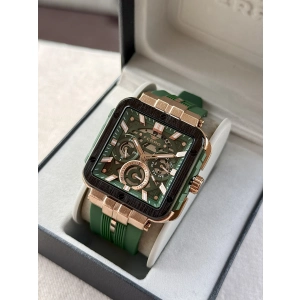 Ferro Yeşil Silikon Kordon Erkek Kol Saati FM11572DWT-R6 Fonksiyonları Aktif 3 ATM Su Geçirmez