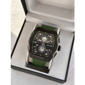 Ferro Yeşil Silikon Kordon Erkek Kol Saati FM31346D-ZF2 Tüm Fonksiyonları Aktif 3 ATM Su Geçirmez