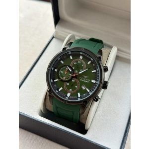 Ferro Yeşil Silikon Kordon Erkek Kol Saati FM31363D-ZJ10 Tüm Fonksiyonlar Aktif 3 ATM Su Geçirmez