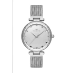 Ferro Silver Wicker Cord Womens Wristwatch F21926C-A