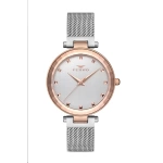 Ferro Silver Wicker Cord Womens Wristwatch F21926C-E