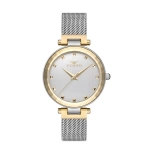 Ferro Silver Wicker Kordon Womens Wristwatch F21926C-D