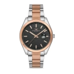 Ferro Rose ve Gümüş Çelik kordon Erkek Kol Saati F11227A-E2