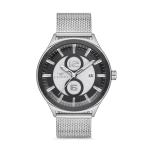 Ferro Silver Wicker Cord Mens Wristwatch F11090C-J2