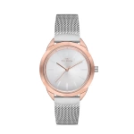 Ferro Silver Wicker Cord Womens Wristwatch F21073C-E