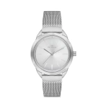 Ferro Silver Wicker Cord Womens Wristwatch F21073C-A