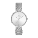 Ferro Silver Wicker Cord Womens Wristwatch F21045C-979-A