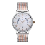 Ferro Rose and Silver Wicker Cord Mens Wristwatch F11050C-1117-E