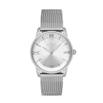 Ferro Silver Wicker Cord Womens Wristwatch F21182C-A
