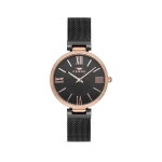 Ferro Black Wicker Cord Womens Wristwatch F21155C-R