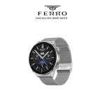 Ferro Gümüş Hasır Kordon Akıllı Kol Saati FSW11011C-J