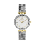 Ferro Silver Wicker Kordon Womens Wristwatch FL21327C-D