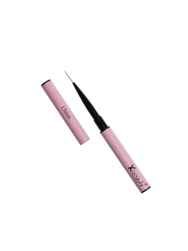 İnce Nail Art Fırçası Pembe 13 mm