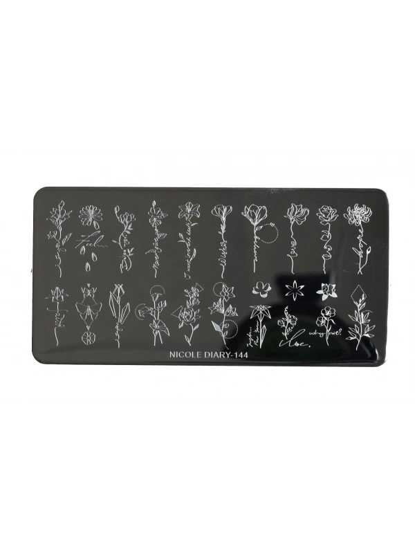 Nail Art Stamping Baskı Plakası ND-144