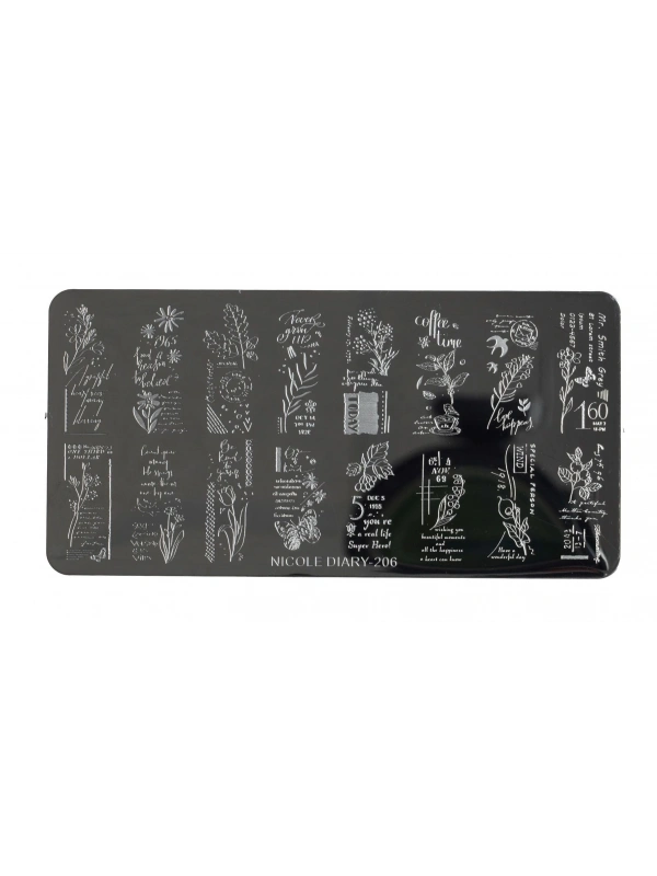 Nail Art Stamping Baskı Plakası ND-206