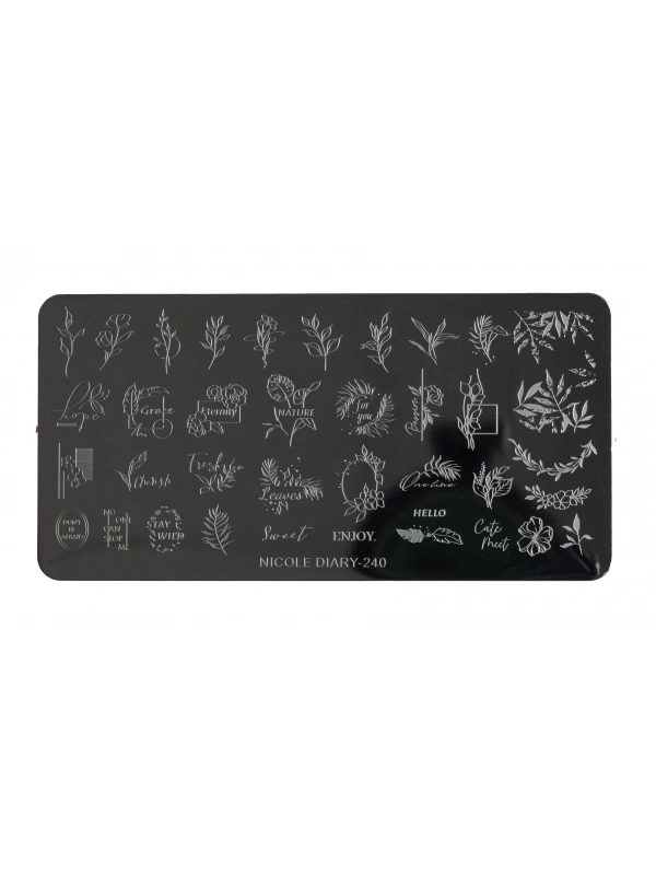 Nail Art Stamping Baskı Plakası ND-240